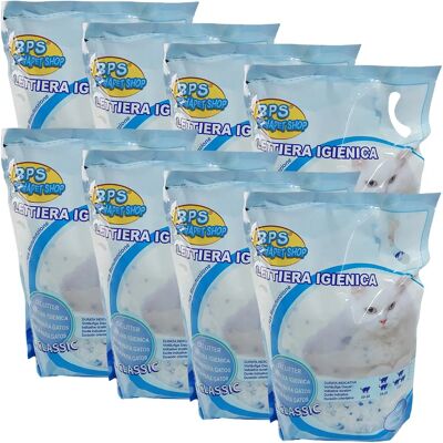 Other 【30.4 LITRI】LETTIERA GATTO SILICIO 【8 BUSTE DA 3.8L 】 per Gatti a Lunga Durata ai Cristalli di Silicio, assorbiodore Other 【30.4 LITRI】LETTIERA GATTO SILICIO 【8 BUSTE DA 3.8L 】 per Gatti a Lunga Durata ai Cristalli di Silicio, assorbiodore