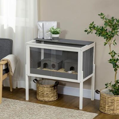 PawHut Gabbia per criceti da gabbia per roditori in legno con 2 capanne e accessori, gabbia per topi grande gabbia per piccoli animali PawHut Gabbia per criceti da gabbia per roditori in legno con 2 capanne e accessori, gabbia per topi grande gabbia per piccoli animali