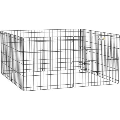 PawHut Recinto per cani, roditori e conigli, recinzione per piccoli animali da interno ed esterno, 61x61 cm, nero PawHut Recinto per cani, roditori e conigli, recinzione per piccoli animali da interno ed esterno, 61x61 cm, nero