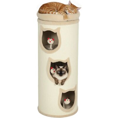 PawHut Torre per gatti Pawut 96 cm in sisal con bordo in peluche, 3 livelli con piatto. Tappetino per gatti stabile per gatti di piccola e grande taglia, perfetto per affilare le unghie e giocare, Ø 38 cm, PawHut Torre per gatti Pawut 96 cm in sisal con bordo in peluche, 3 livelli con piatto. Tappetino per gatti stabile per gatti di piccola e grande taglia, perfetto per affilare le unghie e giocare, Ø 38 cm,