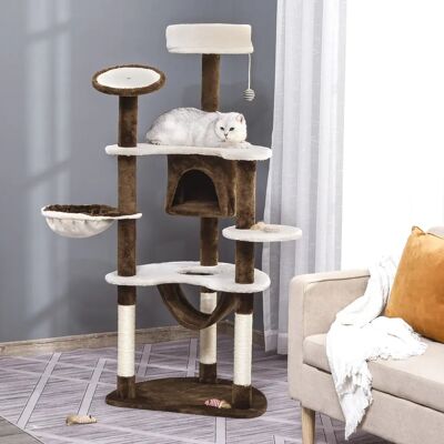 PawHut Tiragraffi per Gatti, Albero da Arrampicata, Tiragraffi, Albero Gioco, Tavola Tiragraffi PawHut Tiragraffi per Gatti, Albero da Arrampicata, Tiragraffi, Albero Gioco, Tavola Tiragraffi