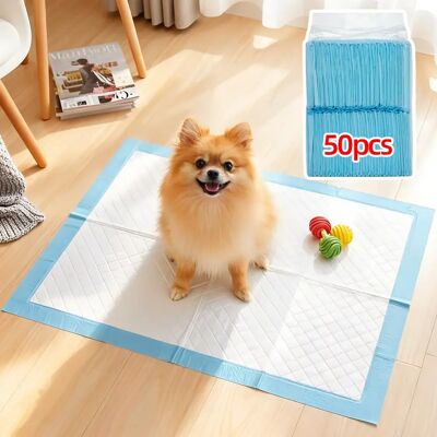 NONE Pannolini super assorbenti per animali domestici, traverse igieniche monouso per cani e gatti, tappetini assorbenti ad asciugatura rapida 60*45cm-50pz/45*33cm-100pz NONE Pannolini super assorbenti per animali domestici, traverse igieniche monouso per cani e gatti, tappetini assorbenti ad asciugatura rapida 60*45cm-50pz/45*33cm-100pz