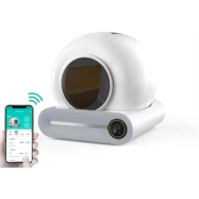 OVOZI EU Stock scatola per lettiera per gatti intelligente completamente automatica autopulente APP per toilette per gatti di grande capacità controllo intelligente, forniture per animali domestici OVOZI EU Stock scatola per lettiera per gatti intelligente completamente automatica autopulente APP per toilette per gatti di grande capacità controllo intelligente, forniture per animali domestici