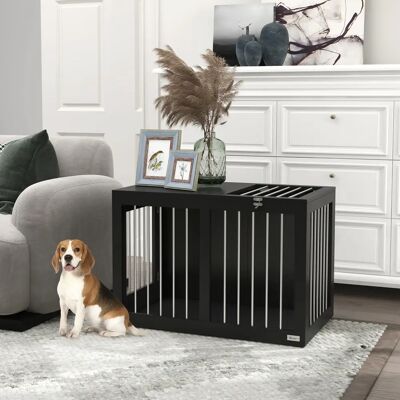 PawHut Gabbia per Cani con 2 Porte, Box in Acciaio per Cani da Interno, Cuccia per Cani di Taglia Media fino a 20 kg PawHut Gabbia per Cani con 2 Porte, Box in Acciaio per Cani da Interno, Cuccia per Cani di Taglia Media fino a 20 kg