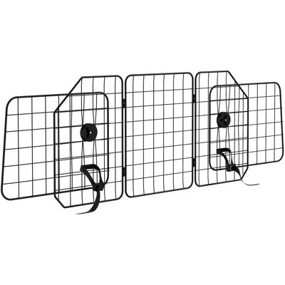 PawHut Griglia di separazione per auto Pawut per cani, barriera pieghevole per auto per cani, larghezza regolabile da 93 cm, nera PawHut Griglia di separazione per auto Pawut per cani, barriera pieghevole per auto per cani, larghezza regolabile da 93 cm, nera