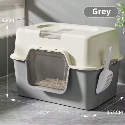 NONE Lettiera per gatti Shade Lock 52x35x35 grigio chiaro, facile da pulire NONE Lettiera per gatti Shade Lock 52x35x35 grigio chiaro, facile da pulire