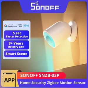 SONOFF SNZB-03P Zigbee Sensore di movimento Rilevazione della luce Sicurezza domestica Collegamento scena intelligente locale tramite APP eWeLink Alexa Google SONOFF SNZB-03P Zigbee Sensore di movimento Rilevazione della luce Sicurezza domestica Collegamento scena intelligente locale tramite APP eWeLink Alexa Google