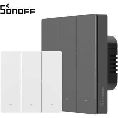 SONOFF Interruttore a Muro Intelligente M5 86 Type Matter con Pulsante Fisico, Modalità Relè Staccabile, Programmazione e Controllo Vocale tramite Apple Home, Alexa, Google Home SONOFF Interruttore a Muro Intelligente M5 86 Type Matter con Pulsante Fisico, Modalità Relè Staccabile, Programmazione e Controllo Vocale tramite Apple Home, Alexa, Google Home