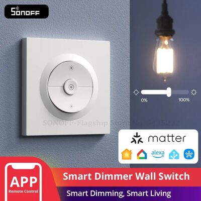 SONOFF MINI-DIM-E Matter Over WiFi Dimmer Interruttore da parete Fusion Series Orb-DIM Esperienza di attenuazione liscia adattabile Matter Ecosistema SONOFF MINI-DIM-E Matter Over WiFi Dimmer Interruttore da parete Fusion Series Orb-DIM Esperienza di attenuazione liscia adattabile Matter Ecosistema
