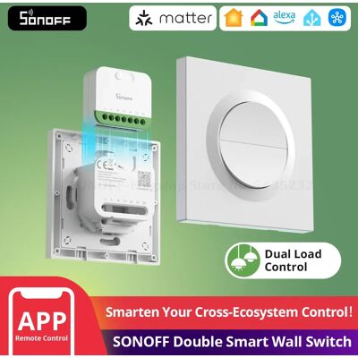 SONOFF MINI-2GS-E Matter Over WiFi Interruttore Intelligente a Doppia Funzione Orb-MW2 con Controllo Vocale Compatibile con Apple Home, Alexa e Google Home SONOFF MINI-2GS-E Matter Over WiFi Interruttore Intelligente a Doppia Funzione Orb-MW2 con Controllo Vocale Compatibile con Apple Home, Alexa e Google Home