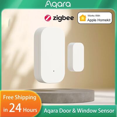 Aqara Sensore per Porte e Finestre con Connessione Wireless Zigbee, Mini Sensore Intelligente per Casa, Compatibile con Gateway Mijia e App HomeKit Aqara Sensore per Porte e Finestre con Connessione Wireless Zigbee, Mini Sensore Intelligente per Casa, Compatibile con Gateway Mijia e App HomeKit