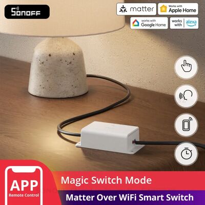 SONOFF Basic-1GS Gen5 Matter Wi-Fi Smart Switch, richiede neutro, modulo smart DIY per automazione domestica, compatibile con Apple Home, Alexa e Google Home, senza hub, bianco, 4 pezzi SONOFF Basic-1GS Gen5 Matter Wi-Fi Smart Switch, richiede neutro, modulo smart DIY per automazione domestica, compatibile con Apple Home, Alexa e Google Home, senza hub, bianco, 4 pezzi