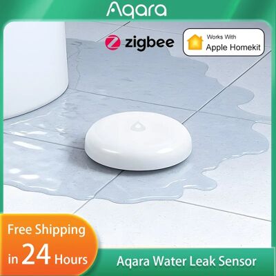 Aqara Sensore di perdite d'acqua ZigBee, rilevatore di allagamento, allarme di sicurezza, sensore di immersione, compatibile con Home Assistant, Xiaomi Mi Home e Homekit Aqara Sensore di perdite d'acqua ZigBee, rilevatore di allagamento, allarme di sicurezza, sensore di immersione, compatibile con Home Assistant, Xiaomi Mi Home e Homekit