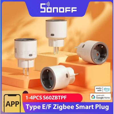 SONOFF 1-4PCS S60ZBTPF EU 16A iPlug Zigbee Smart Plug Presa di corrente per casa intelligente con monitoraggio energetico Supporta Alexa Google Home SONOFF 1-4PCS S60ZBTPF EU 16A iPlug Zigbee Smart Plug Presa di corrente per casa intelligente con monitoraggio energetico Supporta Alexa Google Home