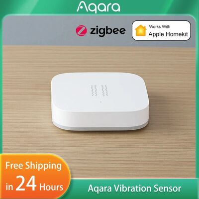 Aqara Sensore di Vibrazione Intelligente ZigBee, Rilevatore di Movimento e Shock con Allarme e Giroscopio Integrato per Alexa, Mijia, HomeKit e Smart Home Aqara Sensore di Vibrazione Intelligente ZigBee, Rilevatore di Movimento e Shock con Allarme e Giroscopio Integrato per Alexa, Mijia, HomeKit e Smart Home