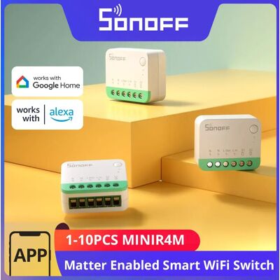 SONOFF MINIR4M Smart WiFi Switch ESP32 Chip Mini Relè di Staccare eWeLink Controllo Vocale Compatibile con Alexa Google Home 1-10PCS SONOFF MINIR4M Smart WiFi Switch ESP32 Chip Mini Relè di Staccare eWeLink Controllo Vocale Compatibile con Alexa Google Home 1-10PCS
