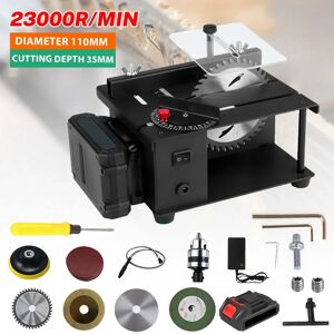 Seeiswork Mini sega da tavolo 23000 giri/min piccola sega da banco elettrica per la lavorazione del legno fatta a mano modello di hobby artigianato macchina da taglio utensile con lama da 110 mm Seeiswork Mini sega da tavolo 23000 giri/min piccola sega da banco elettrica per la lavorazione del legno fatta a mano modello di hobby artigianato macchina da taglio utensile con lama da 110 mm