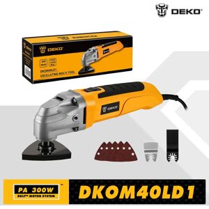 DEKO DKOM40LD1 Utensile oscillante multifunzione elettrico 220V Trimmer elettrico Sega a velocità variabile per la lavorazione del legno domestica fai da te DEKO DKOM40LD1 Utensile oscillante multifunzione elettrico 220V Trimmer elettrico Sega a velocità variabile per la lavorazione del legno domestica fai da te