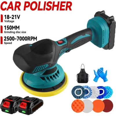 OWJHE Lucidatrice per Auto Senza Fili 7000RPM, 6 Velocità, Macchina Elettrica per Lucidatura e Ceratura Auto, Compatibile con Batteria Makita 18V OWJHE Lucidatrice per Auto Senza Fili 7000RPM, 6 Velocità, Macchina Elettrica per Lucidatura e Ceratura Auto, Compatibile con Batteria Makita 18V