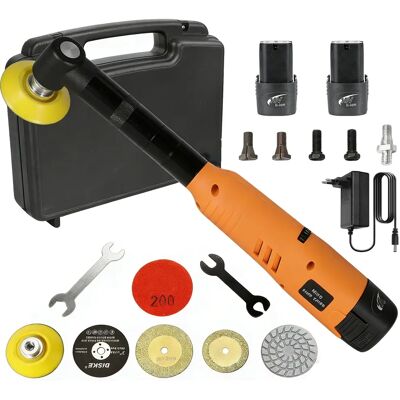 DWiusty 90 ° Smerigliatrice Angolare Elettrica a Batteria al Litio 16.8V, Mini Lucidatrice Portatile per Lavorazione del Legno, Cucito e Artigianato DWiusty 90 ° Smerigliatrice Angolare Elettrica a Batteria al Litio 16.8V, Mini Lucidatrice Portatile per Lavorazione del Legno, Cucito e Artigianato