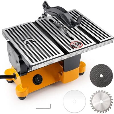 DWiusty Mini sega da tavolo sega da tavolo portatile sega da banco per hobby macchina da taglio elettrica fai da te lavorazione del legno artigianato hobby sega da tavolo mini piccola DWiusty Mini sega da tavolo sega da tavolo portatile sega da banco per hobby macchina da taglio elettrica fai da te lavorazione del legno artigianato hobby sega da tavolo mini piccola