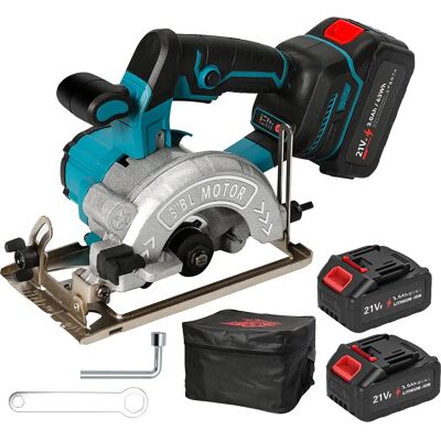 DWiusty Sega circolare ricaricabile elettrica senza spazzole da 5 pollici 125MM Utensile da taglio per la lavorazione del legno a batteria ad alta potenza per batteria Makita 18V DWiusty Sega circolare ricaricabile elettrica senza spazzole da 5 pollici 125MM Utensile da taglio per la lavorazione del legno a batteria ad alta potenza per batteria Makita 18V