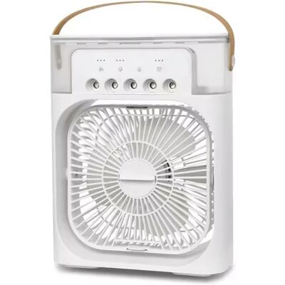 Kynley Ventilatore portatile per aria condizionata, mini raffreddatore d'aria evaporativo, con luci LED a 7 colori, timer 1/2/3 ore, 3 velocità del vento, Spedizione dalla Spagna Kynley Ventilatore portatile per aria condizionata, mini raffreddatore d'aria evaporativo, con luci LED a 7 colori, timer 1/2/3 ore, 3 velocità del vento, Spedizione dalla Spagna