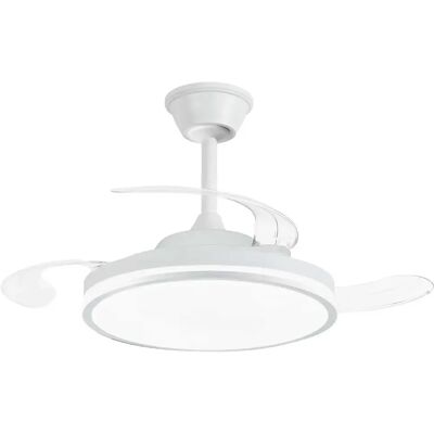 NARVI Ventilatore da soffitto bianco, 3 pale retrattili, motore DC, luce LED da 60W regolabile in intensità e colore della luce. Con funzione memoria, telecomando. REF MORAIRA 7285 WH NARVI Ventilatore da soffitto bianco, 3 pale retrattili, motore DC, luce LED da 60W regolabile in intensità e colore della luce. Con funzione memoria, telecomando. REF MORAIRA 7285 WH