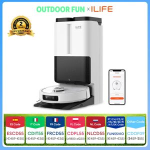 ILIFE Robot Aspirapolvere T60s con Stazione Autonoma per Asciugatura ad Aria Calda, Raccolta Peli, Lavaggio Automatico, AI e LDS, Sollevamento Automatico del Mop ILIFE Robot Aspirapolvere T60s con Stazione Autonoma per Asciugatura ad Aria Calda, Raccolta Peli, Lavaggio Automatico, AI e LDS, Sollevamento Automatico del Mop