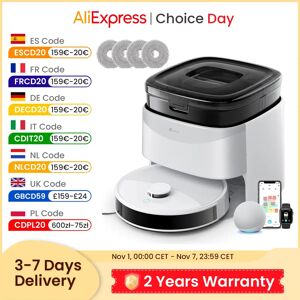 Robot Aspirapolvere LEFANT - 12000 Pa di Aspirazione - Svouto Automatico - Mappatura Laser Robot Aspirapolvere LEFANT - 12000 Pa di Aspirazione - Svouto Automatico - Mappatura Laser