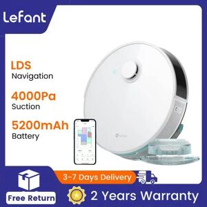 Lefant N3 4000Pa Robot aspirapolvere e scopa sonica combinato, mappatura di precisione con sensori Lidar e dToF, rilevamento ultrasuoni dei tappeti Lefant N3 4000Pa Robot aspirapolvere e scopa sonica combinato, mappatura di precisione con sensori Lidar e dToF, rilevamento ultrasuoni dei tappeti