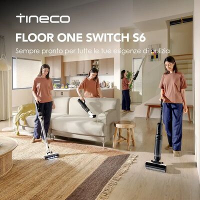 Tineco - Floor One Switch S6 - Nero - 5-in-1 - Lavapavimenti Tineco - Floor One Switch S6 - Nero - 5-in-1 - Lavapavimenti