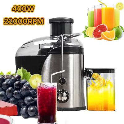 OWJHE Frutta Verdura Spremiagrumi 400W Centrifuga professionale per carichi pesanti 2 velocità Bocca larga Alimentazione veloce Facile Succo 400ML OWJHE Frutta Verdura Spremiagrumi 400W Centrifuga professionale per carichi pesanti 2 velocità Bocca larga Alimentazione veloce Facile Succo 400ML