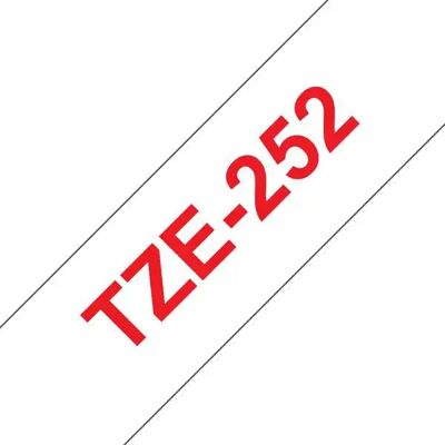 Brother Nastro per etichette laminato tze252 / tz252 compatibile - testo rosso su sfondo bianco - larghezza 24 mm x 8 metri Brother Nastro per etichette laminato tze252 / tz252 compatibile - testo rosso su sfondo bianco - larghezza 24 mm x 8 metri