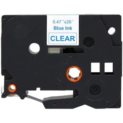Brother Nastro per etichette laminato tze133 / tz133 compatibile - testo blu su sfondo trasparente - larghezza 12 mm x 8 metri Brother Nastro per etichette laminato tze133 / tz133 compatibile - testo blu su sfondo trasparente - larghezza 12 mm x 8 metri
