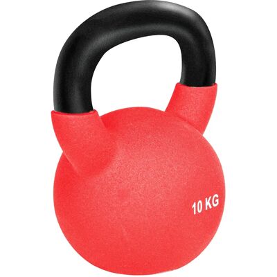 HOMCOM Kettlebell 10 kg in metallo per allenamenti con maniglia e fondo piatto per fitness, bodybuilding a casa HOMCOM Kettlebell 10 kg in metallo per allenamenti con maniglia e fondo piatto per fitness, bodybuilding a casa