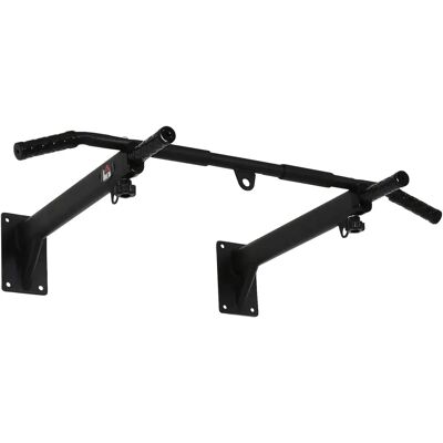 HOMCOM barra pull-up barra pull-up barra orizzontale per montaggio a parete con occhielli per sacco da boxe HOMCOM barra pull-up barra pull-up barra orizzontale per montaggio a parete con occhielli per sacco da boxe