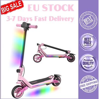 E-RIDES Monopattino Elettrico U8, E-Scooter Rosa per Bambini, Pieghevole, 130W, Doppia Sospensione, 16km/h, 10km, Migliori Giocattoli da Esterno per Ragazze E-RIDES Monopattino Elettrico U8, E-Scooter Rosa per Bambini, Pieghevole, 130W, Doppia Sospensione, 16km/h, 10km, Migliori Giocattoli da Esterno per Ragazze