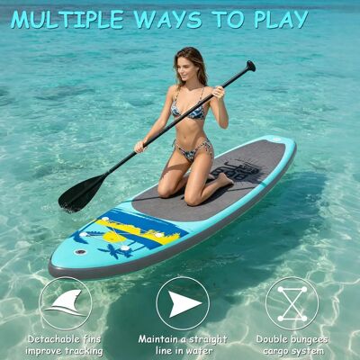 funwater Tavole da Stand Up Paddle 11' gonfiabili, tavola da SUP verticale da 335 cm, antiscivolo, e set completo di accessori. funwater Tavole da Stand Up Paddle 11' gonfiabili, tavola da SUP verticale da 335 cm, antiscivolo, e set completo di accessori.