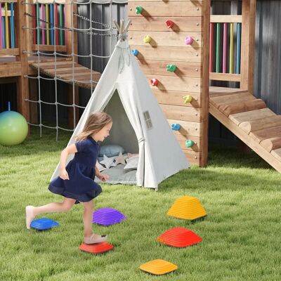 AIYAPLAY pietre miliari per bilanciare, set di 6, impilabili e antiscivolo, per interni/esterni AIYAPLAY pietre miliari per bilanciare, set di 6, impilabili e antiscivolo, per interni/esterni