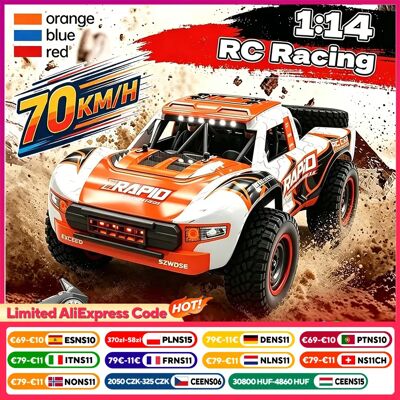 WLtoys Q130 1:14 2.4G Auto RC fuoristrada, furgone da arrampicata su roccia, modello RC da corsa ad alta velocità con motore a spazzole, giocattolo telecomandato, regalo WLtoys Q130 1:14 2.4G Auto RC fuoristrada, furgone da arrampicata su roccia, modello RC da corsa ad alta velocità con motore a spazzole, giocattolo telecomandato, regalo