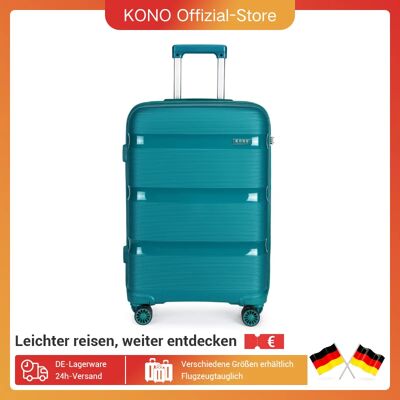 KONO TSA Lock 4 rotoli Custodia con rullo in polipropilene leggera e alla moda 66 litri resistente all'usura (65x44x27 cm) KONO TSA Lock 4 rotoli Custodia con rullo in polipropilene leggera e alla moda 66 litri resistente all'usura (65x44x27 cm)