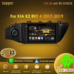 HIZPO 8 Core Carplay Autoradio Android Auto Lettore Multimediale Per KIA K2 RIO 4 2017-2019 2 Din Navigazione GPS Stereo 8G 128G HIZPO 8 Core Carplay Autoradio Android Auto Lettore Multimediale Per KIA K2 RIO 4 2017-2019 2 Din Navigazione GPS Stereo 8G 128G