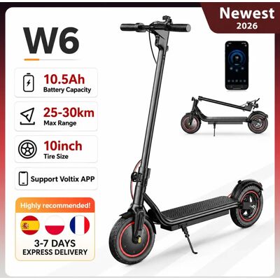 iScooter W6 Monopattino Elettrico per Adulti 10 Pollici 36V 10.5Ah Supporto App Voltix Autonomia Massima 30km Monopattini Elettrici Urbani iScooter W6 Monopattino Elettrico per Adulti 10 Pollici 36V 10.5Ah Supporto App Voltix Autonomia Massima 30km Monopattini Elettrici Urbani