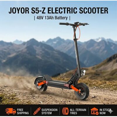 JOYOR Monopattino elettrico S5-Z 48V13Ah con indicatori di direzione, pneumatici fuoristrada da 10 pollici, monopattino elettrico da città con sospensioni alte. JOYOR Monopattino elettrico S5-Z 48V13Ah con indicatori di direzione, pneumatici fuoristrada da 10 pollici, monopattino elettrico da città con sospensioni alte.