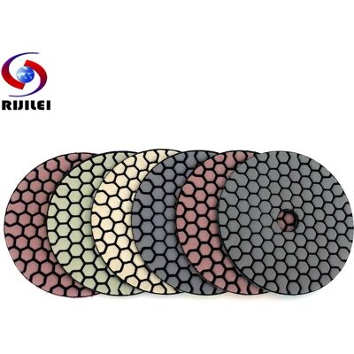 RIJILEI 6 pezzi 100mm tampone per lucidatura a secco 4 pollici tipo affilato tamponi per lucidatura in pietra per pavimenti disco abrasivo in marmo granito RIJILEI 6 pezzi 100mm tampone per lucidatura a secco 4 pollici tipo affilato tamponi per lucidatura in pietra per pavimenti disco abrasivo in marmo granito