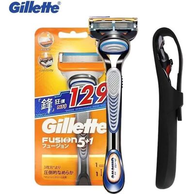 Gillette Rasoio da barba Fusion 5 Lame a 5 strati per uomo Lame affilate Rasoio da barba da uomo Gillette Rasoio da barba Fusion 5 Lame a 5 strati per uomo Lame affilate Rasoio da barba da uomo