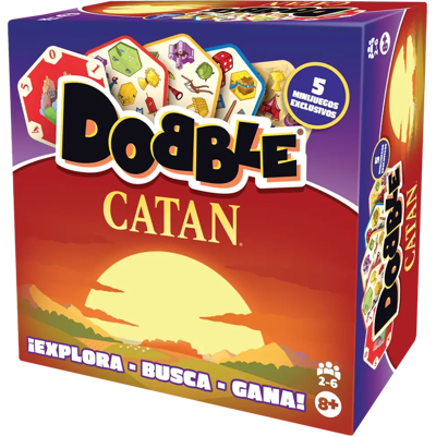 Asmodee - Dobble Catan Game - Da 2 a 6 giocatori - 15 minuti per partita - In spagnolo e portoghese Asmodee - Dobble Catan Game - Da 2 a 6 giocatori - 15 minuti per partita - In spagnolo e portoghese