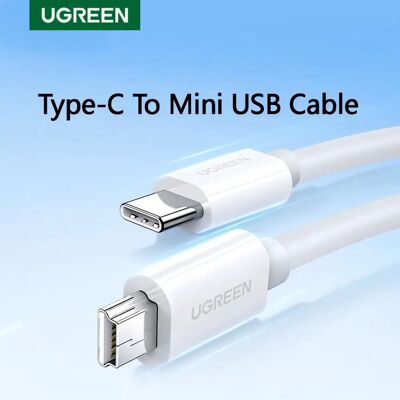 UGREEN Cavo USB 2.0 da USB-C a Mini USB, 1,5 m, per il trasferimento dati, compatibile con iPad, Macbook, tablet, fotocamere, hard disk, tastiere, lettori MP3 e MP4. UGREEN Cavo USB 2.0 da USB-C a Mini USB, 1,5 m, per il trasferimento dati, compatibile con iPad, Macbook, tablet, fotocamere, hard disk, tastiere, lettori MP3 e MP4.