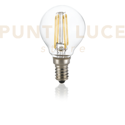 Ideal Lux Lampadina Attacco E14 Sfera In Vetro Trasparente 4 W 400 Lm 3000 K Ø 45 X H 7... Ideal Lux Lampadina Attacco E14 Sfera In Vetro Trasparente 4 W 400 Lm 3000 K Ø 45 X H 7...